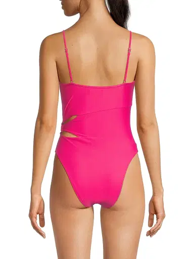 Ramy Brook Women's Ravi Cut-Out One-Piece Swimsuit - Perfect Pink - Size Small | Thumbnail 5