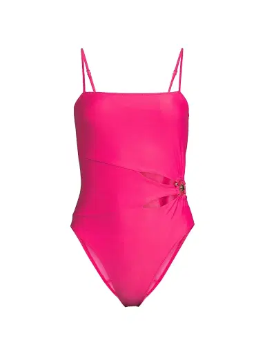 Ramy Brook Women's Ravi Cut-Out One-Piece Swimsuit - Perfect Pink - Size Small | Thumbnail 1