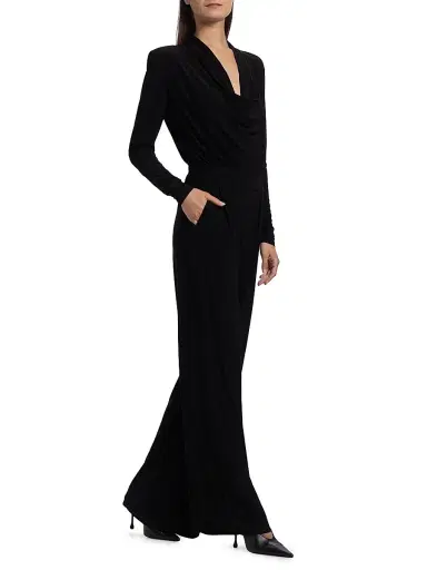 Ramy Brook Women's Eden Cowlneck Long-Sleeve Jumpsuit | Thumbnail 2
