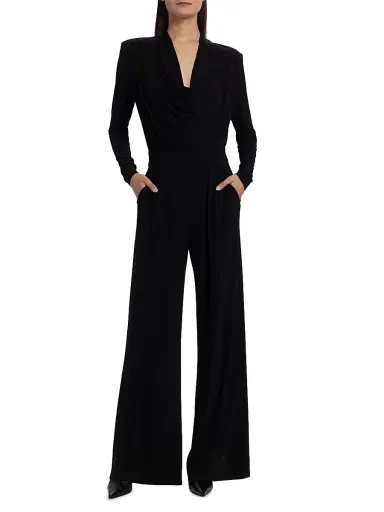 Ramy Brook Women's Eden Cowlneck Long-Sleeve Jumpsuit | Thumbnail 3