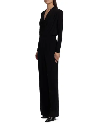 Ramy Brook Women's Eden Cowlneck Long-Sleeve Jumpsuit | Thumbnail 4