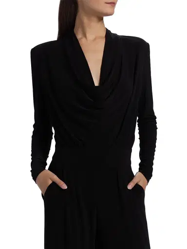 Ramy Brook Women's Eden Cowlneck Long-Sleeve Jumpsuit | Thumbnail 6