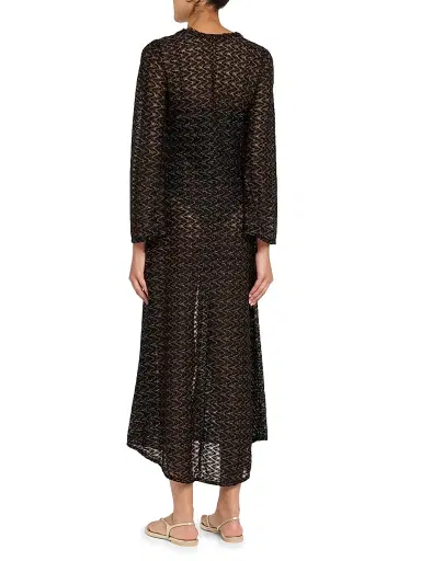 Ramy Brook Women's Fatima Metallic Chevron Caftan | Thumbnail 3