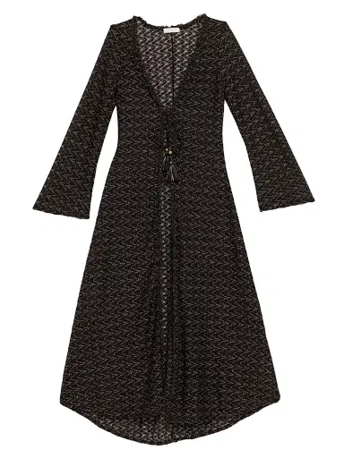 Ramy Brook Women's Fatima Metallic Chevron Caftan | Thumbnail 1