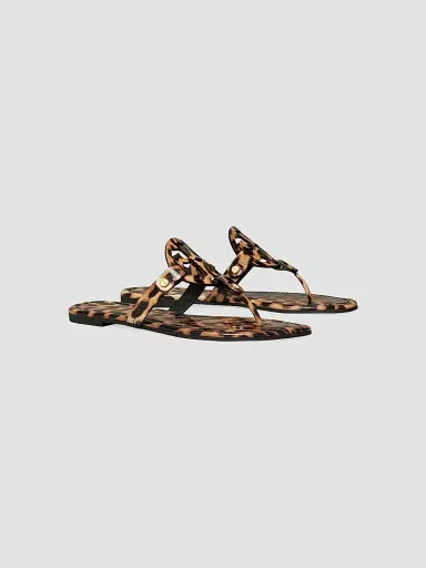 Tory Burch Women's Miller Leather Sandals - Leopard - Size 5 | Thumbnail 2 Tory Burch Women's Miller Leather Sandals - Leopard - Size 5 | Thumbnail 2