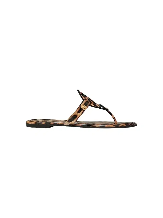 Tory Burch Women's Miller Leather Sandals - Leopard