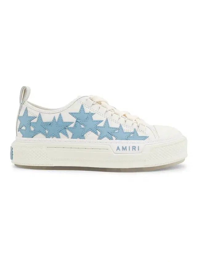 Amiri Women's Stars Court Leather Low-Top Sneakers - Ocean Sky