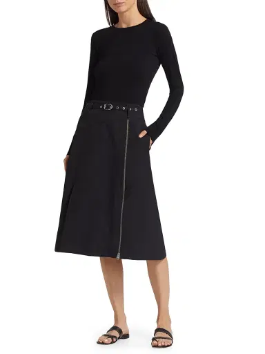 3.1 Phillip Lim Women's Belted Utility Midi-Skirt | Thumbnail 2