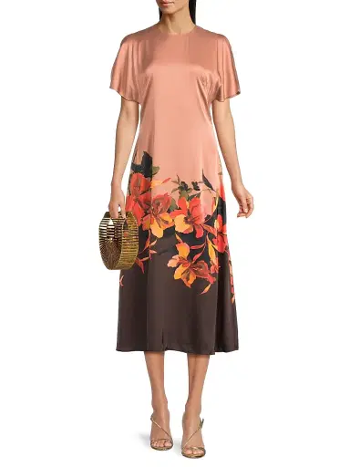 Hutch Women's Raven Floral Satin Midi-Dress | Thumbnail 2 Hutch Women's Raven Floral Satin Midi-Dress | Thumbnail 2