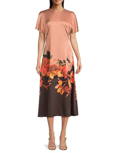 Hutch Women's Raven Floral Satin Midi-Dress | Thumbnail 3 Hutch Women's Raven Floral Satin Midi-Dress | Thumbnail 3