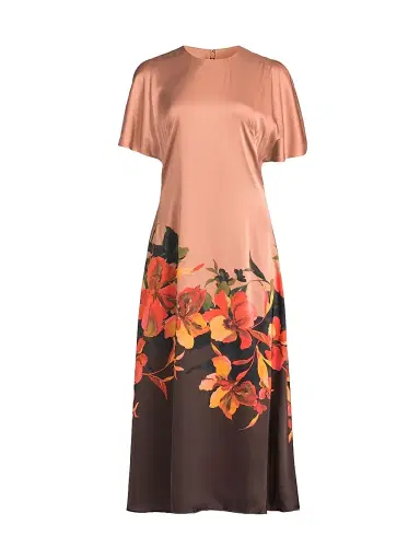 Hutch Women's Raven Floral Satin Midi-Dress | Thumbnail 1 Hutch Women's Raven Floral Satin Midi-Dress | Thumbnail 1