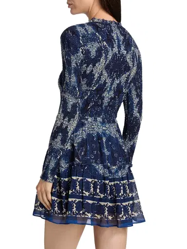 Cara Cara Women's Viola Scrollwork Print Minidress - Scroll Work Ink | Thumbnail 5