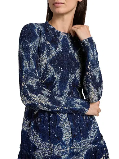 Cara Cara Women's Viola Scrollwork Print Minidress - Scroll Work Ink | Thumbnail 6