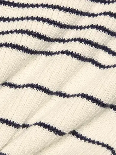 ATM Anthony Thomas Melillo Women's Striped Rib Cotton & Silk Midi-Skirt - Chalk Ink | Thumbnail 7 ATM Anthony Thomas Melillo Women's Striped Rib Cotton & Silk Midi-Skirt - Chalk Ink | Thumbnail 7