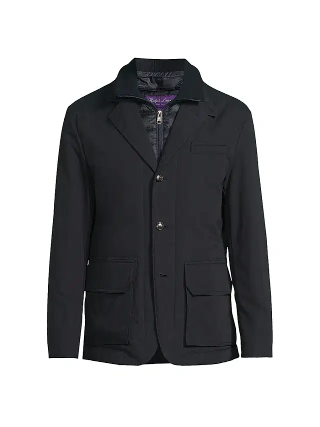 Ralph Lauren Purple Label Men's Hybrid Down Jacket - Classic Chairman Navy