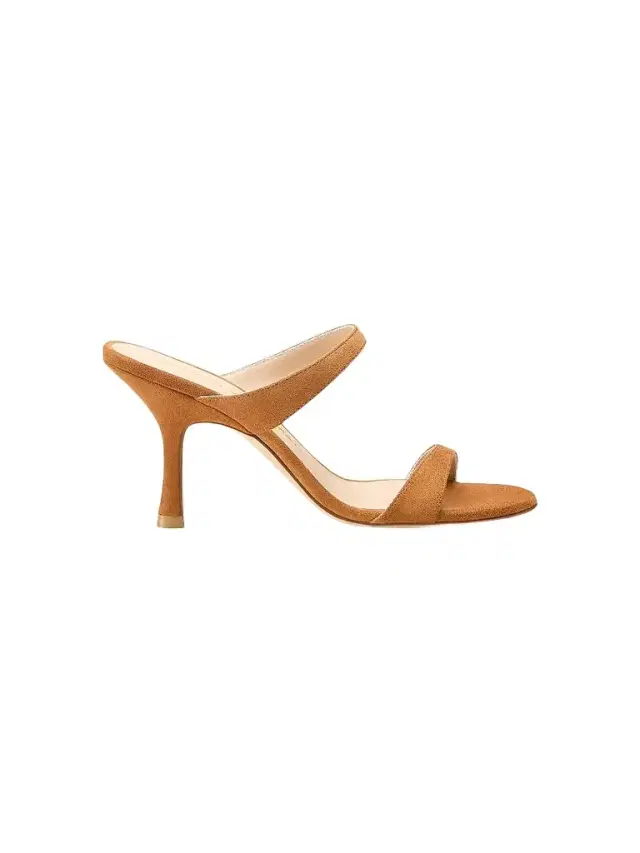 Stuart Weitzman Women's Nudist 85MM Suede Sandals - Hazel