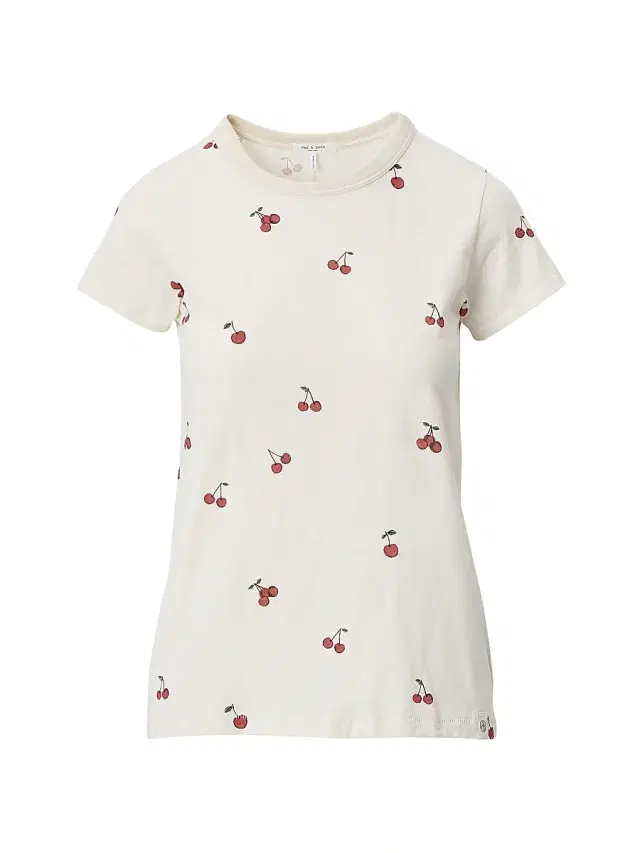 rag & bone Women's All Over Cherry T-Shirt - White Multi
