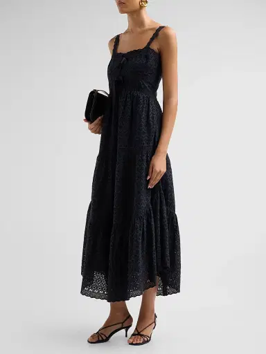 Ulla Johnson Women's Constance Cotton Midi Dress | Thumbnail 4 Ulla Johnson Women's Constance Cotton Midi Dress | Thumbnail 4