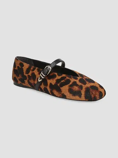 Favorite Daughter Women's Margot MJ Leopard-Print Calf Hair Mary Janes - Brandy - Size 11 | Thumbnail 2 Favorite Daughter Women's Margot MJ Leopard-Print Calf Hair Mary Janes - Brandy - Size 11 | Thumbnail 2