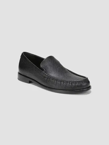 Vince Men's Miles Leather Loafers - Black | Thumbnail 2 Vince Men's Miles Leather Loafers - Black | Thumbnail 2