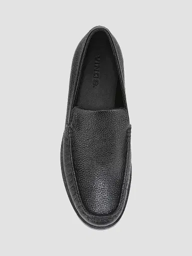 Vince Men's Miles Leather Loafers - Black | Thumbnail 4 Vince Men's Miles Leather Loafers - Black | Thumbnail 4