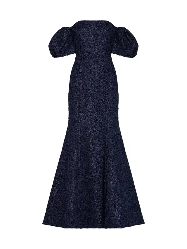 Milly Women's Alexi Off-The-Shoulder Mermaid Gown - Navy