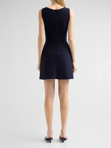 Oscar de la Renta Women's Floral-Embroidered A-Line Mini Dress | Thumbnail 3 Oscar de la Renta Women's Floral-Embroidered A-Line Mini Dress | Thumbnail 3