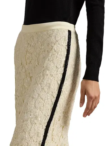 Polo Ralph Lauren Women's Lace Embellished Tuxedo Pants | Thumbnail 5 Polo Ralph Lauren Women's Lace Embellished Tuxedo Pants | Thumbnail 5