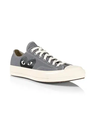 Comme des Garçons PLAY CdG PLAY x Converse Men's Chuck Taylor All Star Low-Top Sneakers - Grey - Size 8 | Thumbnail 2 Comme des Garçons PLAY CdG PLAY x Converse Men's Chuck Taylor All Star Low-Top Sneakers - Grey - Size 8 | Thumbnail 2