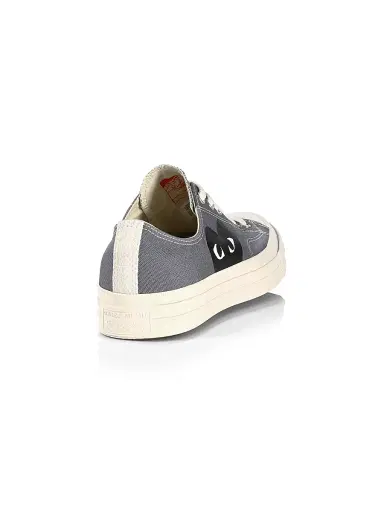 Comme des Garçons PLAY CdG PLAY x Converse Men's Chuck Taylor All Star Low-Top Sneakers - Grey - Size 8 | Thumbnail 3 Comme des Garçons PLAY CdG PLAY x Converse Men's Chuck Taylor All Star Low-Top Sneakers - Grey - Size 8 | Thumbnail 3