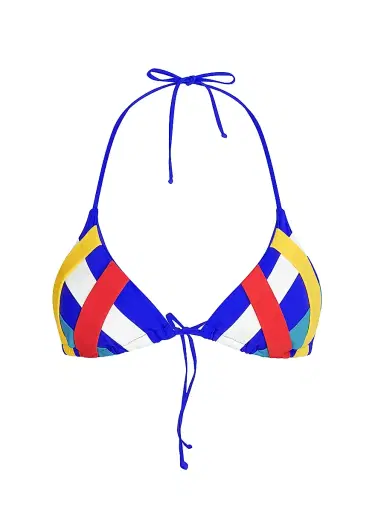 Valimare Women's Ibiza Colorblocked Bandage Bikini Top - Blue Multi - Size Small | Thumbnail 1 Valimare Women's Ibiza Colorblocked Bandage Bikini Top - Blue Multi - Size Small | Thumbnail 1