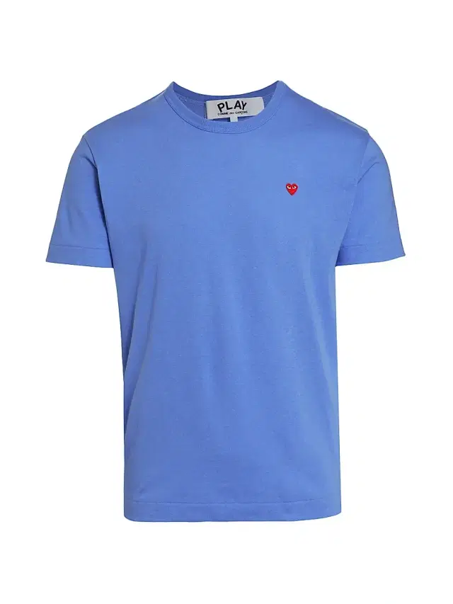 Comme des Garçons PLAY Men's Heart Crewneck T-Shirt - Blue