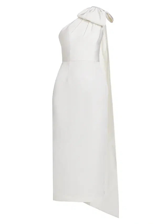 Alexia María Women's Anne Silk Faille Dress - White