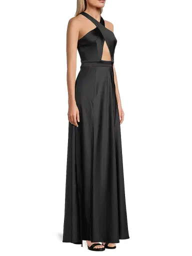 Katie May Women's Asher Satin Cut-Out Gown | Thumbnail 4