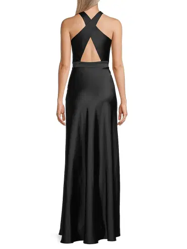 Katie May Women's Asher Satin Cut-Out Gown | Thumbnail 5