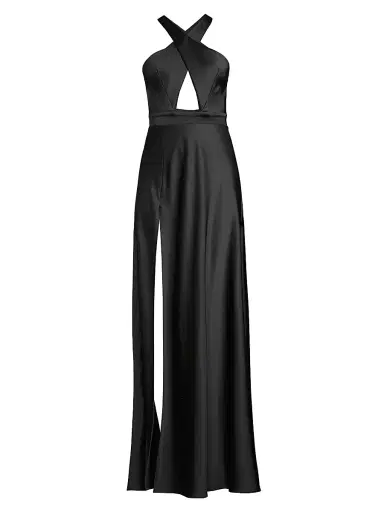 Katie May Women's Asher Satin Cut-Out Gown | Thumbnail 1