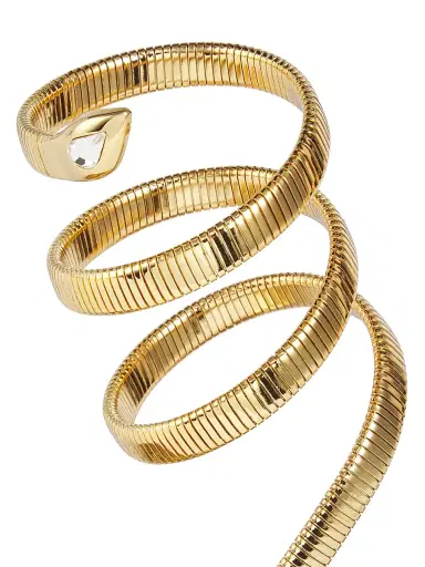 René Caovilla Women's 40MM Metallic Leather Wrap Sandals - Gold | Thumbnail 6 René Caovilla Women's 40MM Metallic Leather Wrap Sandals - Gold | Thumbnail 6