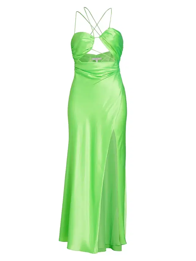 The Sei Women's Strappy Floor-Length Dress - Parakeet