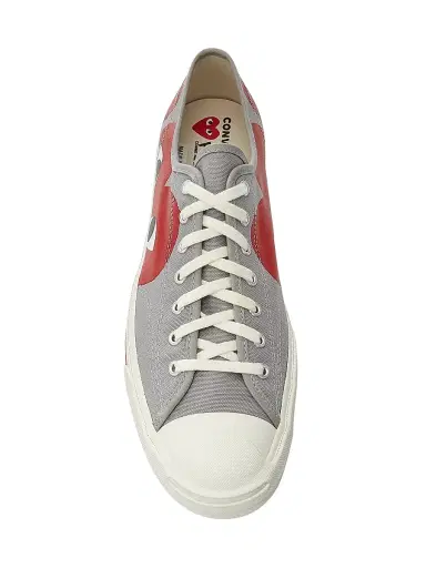 Comme des Garçons PLAY Men's  x Converse Jack Purcell Sneakers - Red Gray | Thumbnail 5