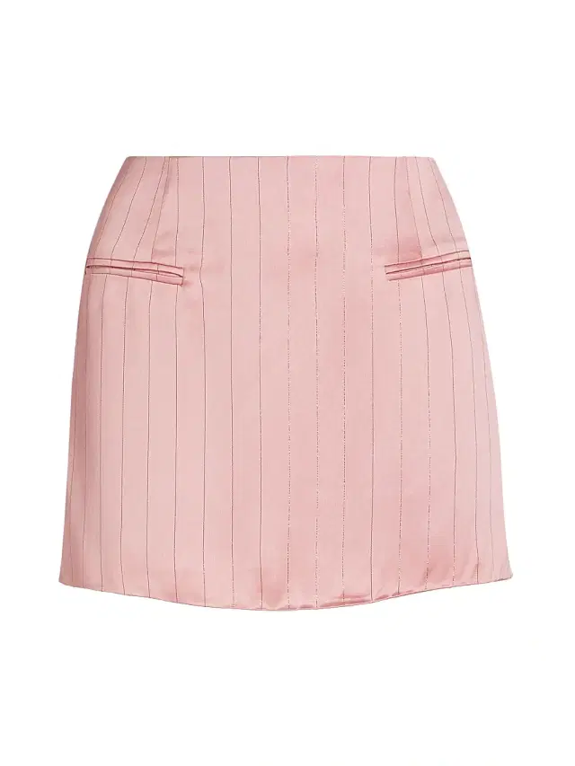 Nonchalant Label Women's Tove Satin Pinstripe Miniskirt - Desert Rose