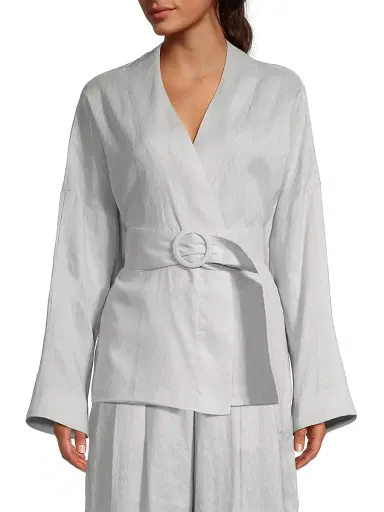 Undra Celeste Women's Belted Wrap Jacket | Thumbnail 3 Undra Celeste Women's Belted Wrap Jacket | Thumbnail 3