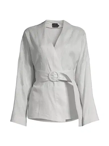 Undra Celeste Women's Belted Wrap Jacket | Thumbnail 1 Undra Celeste Women's Belted Wrap Jacket | Thumbnail 1