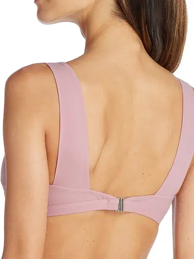 Valimare Women's Como Pleated Bikini Top - Pink - Size Small | Thumbnail 3