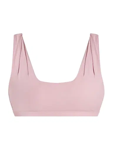 Valimare Women's Como Pleated Bikini Top - Pink - Size Small | Thumbnail 1