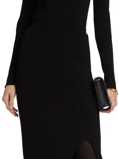 Saks Fifth Avenue Women's Wide Rib-Knit Pencil Skirt - Black - Size XS | Thumbnail 6 Saks Fifth Avenue Women's Wide Rib-Knit Pencil Skirt - Black - Size XS | Thumbnail 6