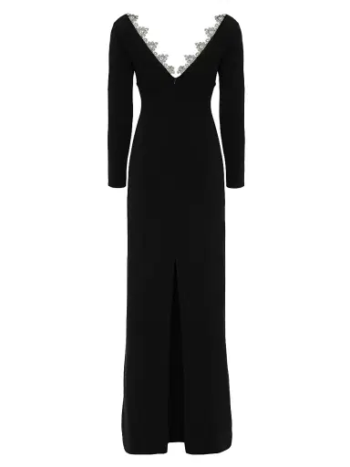 Ozgur Masur Women's Lace-Trimmed Cut-Out Gown | Thumbnail 2 Ozgur Masur Women's Lace-Trimmed Cut-Out Gown | Thumbnail 2