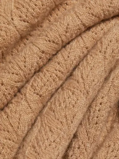 Saks Fifth Avenue Women's COLLECTION Pointelle V-Neck Cashmere Sweater - Cream - Size Small | Thumbnail 7 Saks Fifth Avenue Women's COLLECTION Pointelle V-Neck Cashmere Sweater - Cream - Size Small | Thumbnail 7