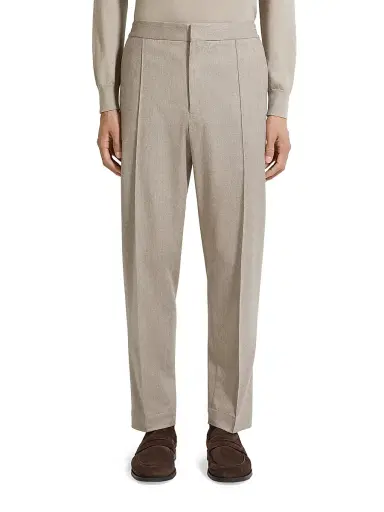 Zegna Men's 15milmil15 Wool Silk and Cashmere Pants - Light Taupe - Size 32 | Thumbnail 2 Zegna Men's 15milmil15 Wool Silk and Cashmere Pants - Light Taupe - Size 32 | Thumbnail 2