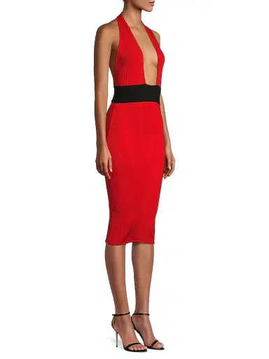 Victor Glemaud Women's Ribbed Merino Halter Dress | Thumbnail 4 Victor Glemaud Women's Ribbed Merino Halter Dress | Thumbnail 4