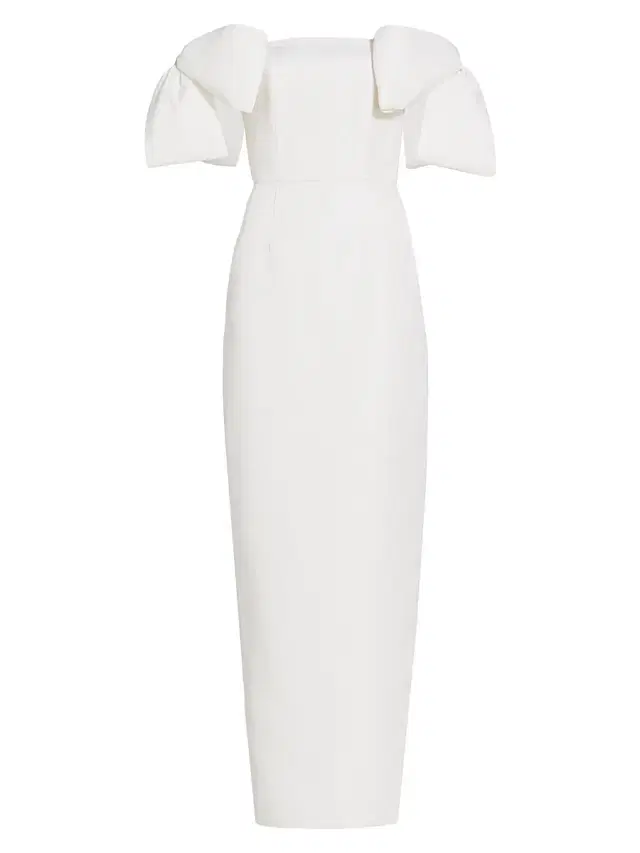 Alexia María Women's Josephine Off-The-Shoulder Gown - White